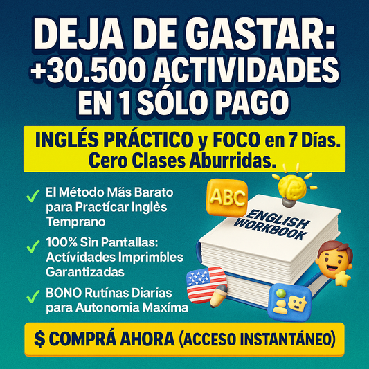 🧠 Paquete de +30.500 actividades  en INGLES